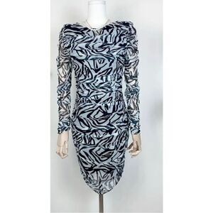 Elliatt Bernice Ruched Back Cut Out Mini Dress Date night Out cocktail S NWT$230